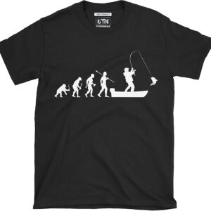 Camiseta negra evolucion del hombre